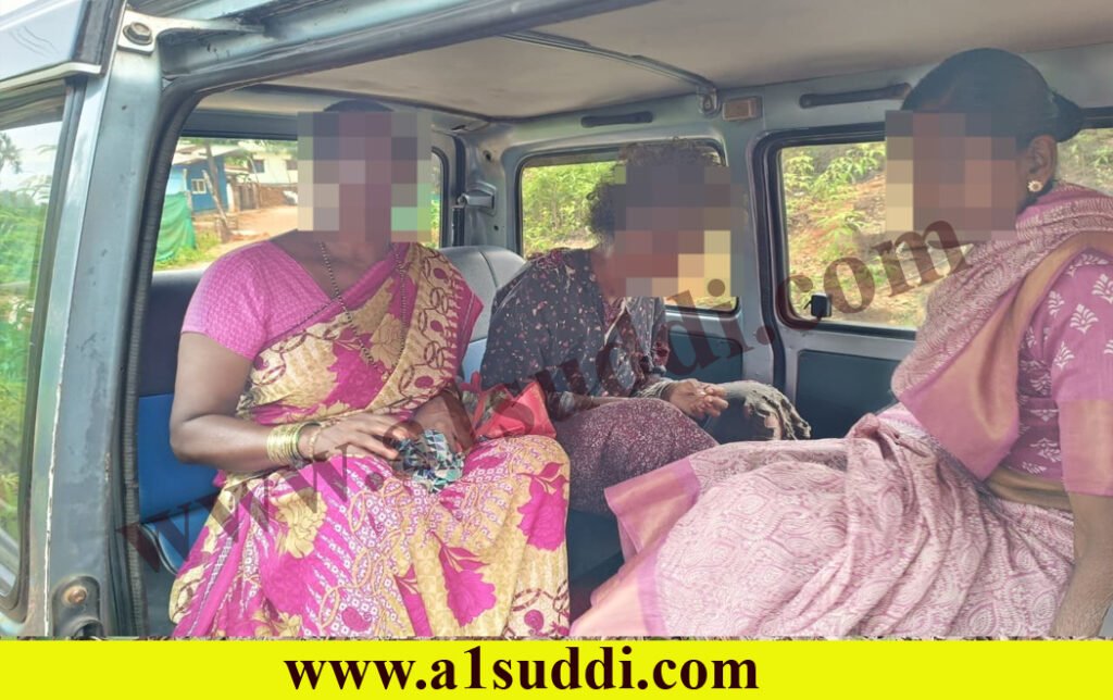 ಅಸ್ವಸ್ಥ ಮಹಿಳೆಯನ್ನ ರಕ್ಷಣೆ ಮಾಡಿದ ಪೊಲೀಸರು
